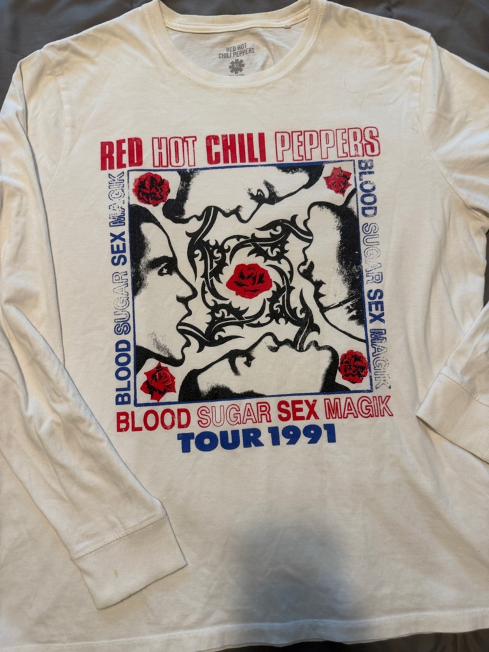 Red Hot Chilli Peppers Blood Sugar Sex Magik Tour 1991 Long Sleeve T-Shirt